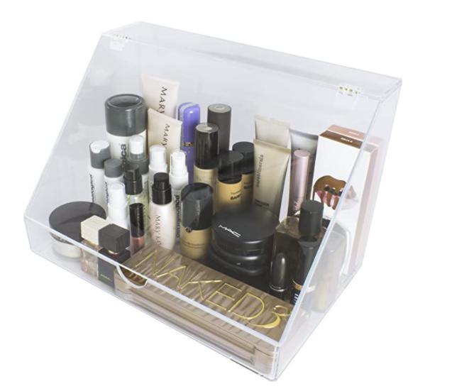 Acrylic Makeup Storage Case with Lid