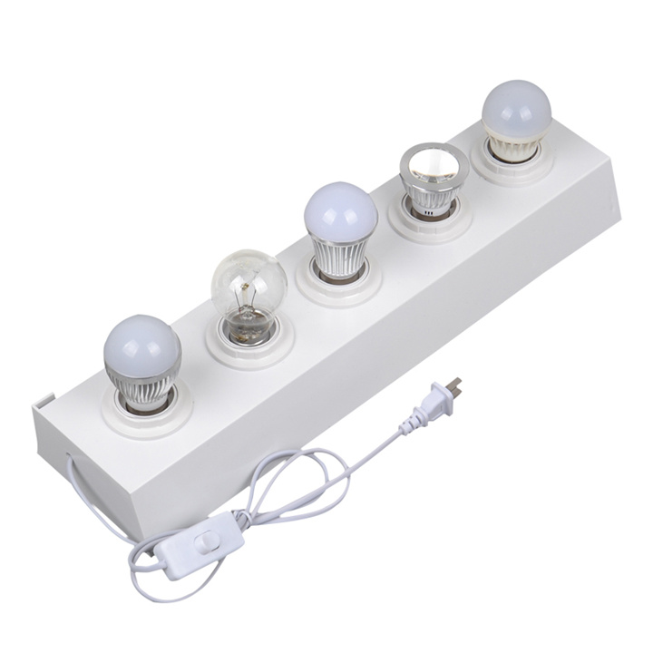 LED Lamp Bulb Tester Base Shop LED Light Display Stand 4 5 Lights Energy-Saving Lamp Exhibition Test