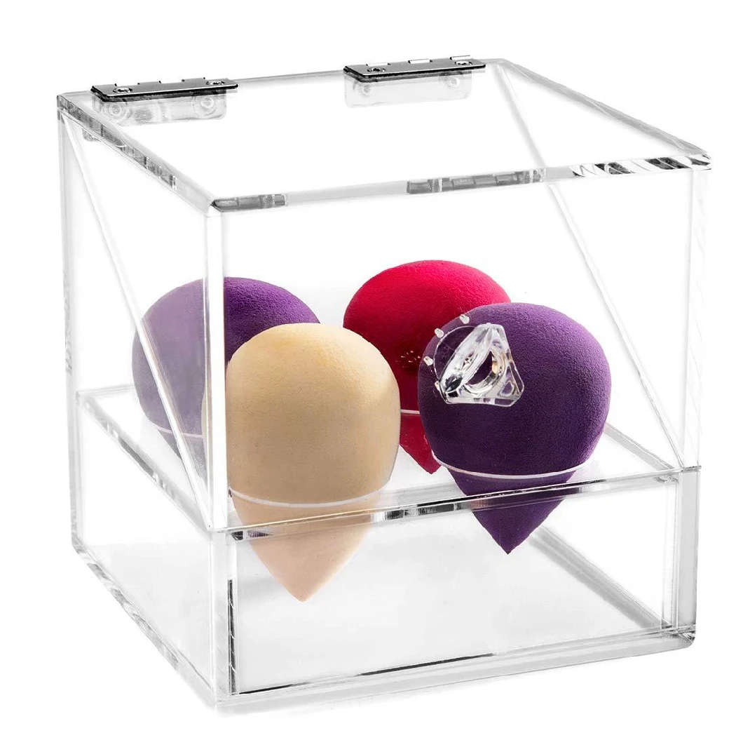 Acrylic Makeup Beauty Stand Acrylic Sponge Holder