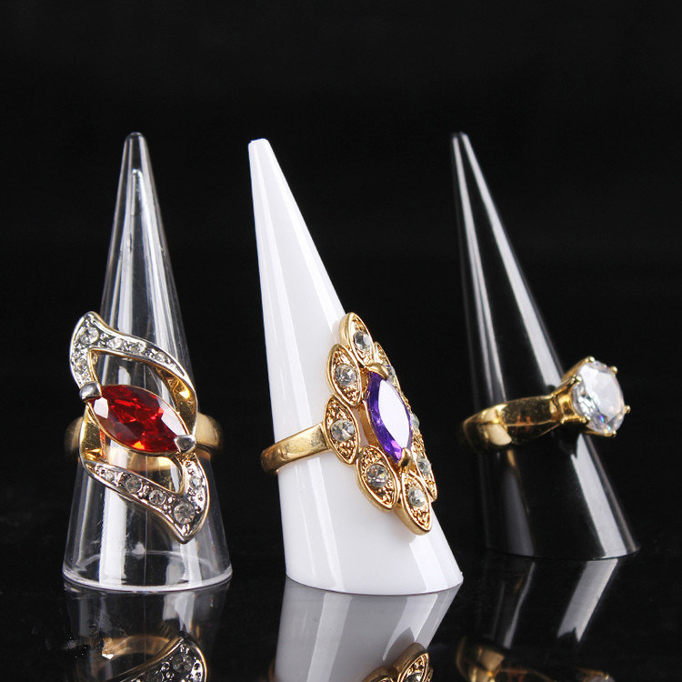 Cone Shape Acrylic Ring Display