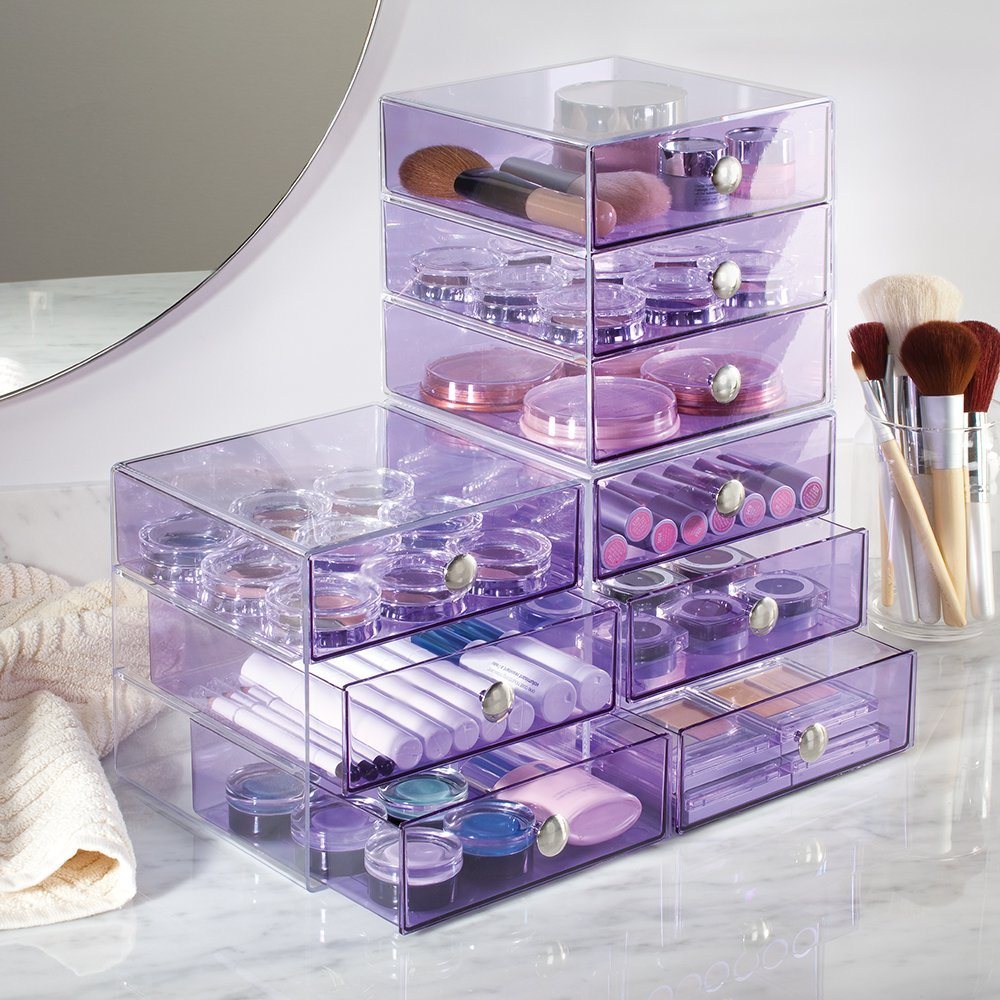 3 Drawer Oraganizer for Storing Lipsticks, Eyeshadows, Liners, and More.