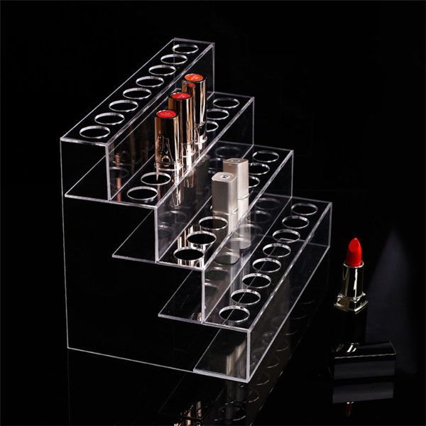 Custom Acrylic Step Display, Lipstick Cosmetic Display