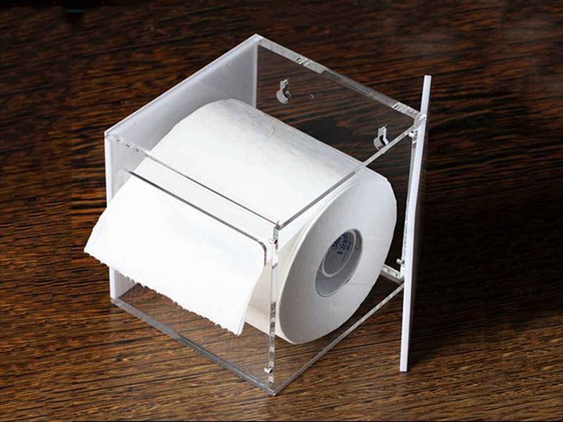 Minsk bathroom wall-mounted acrylic tissue box ord display