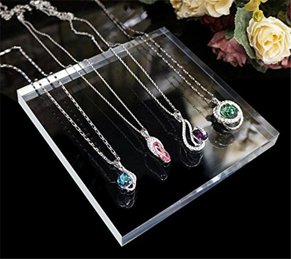 Clear Acrylic Jewelry Display Block for Ring Necklace Bracelet Watch