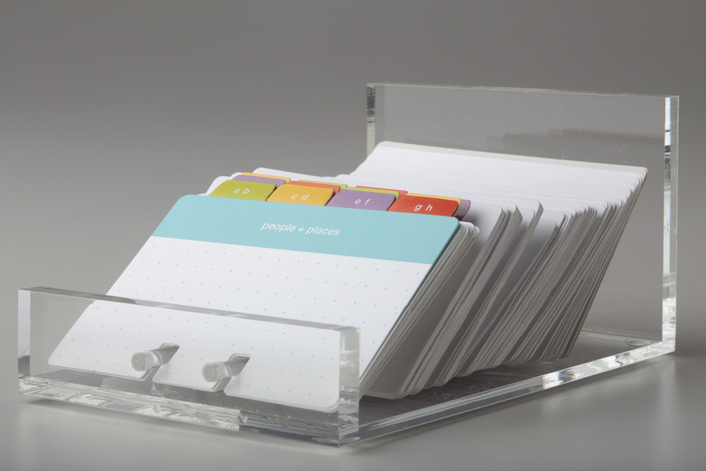 Acrylic card holder stand