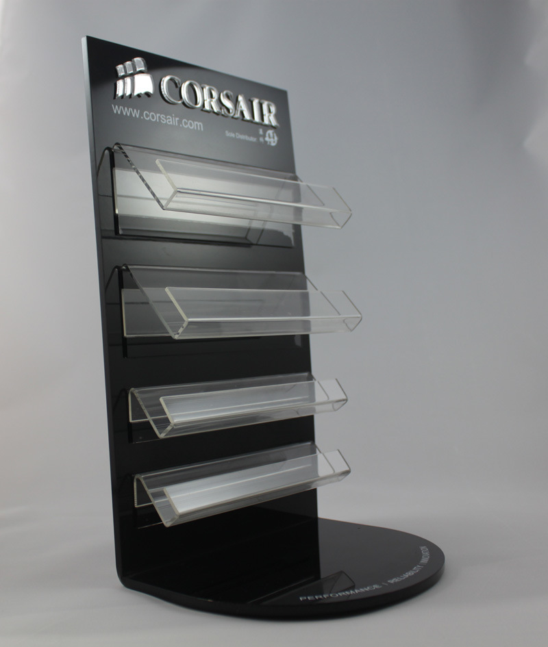 Customized Ad-183 Acrylic Clear Sign Menu Brochure Holder