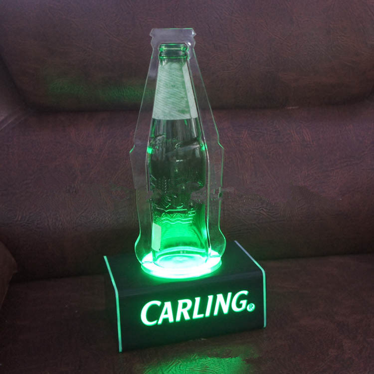 Champagne Wine Whisky Liquor Acrylic LED Bottle Display Holder