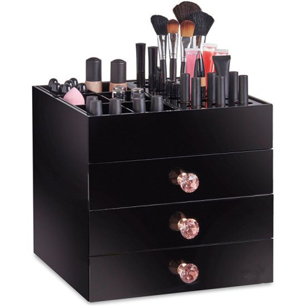 Acrylic Cosmetics Makeup Display Storage Organiser Drawer Beauty Case Box