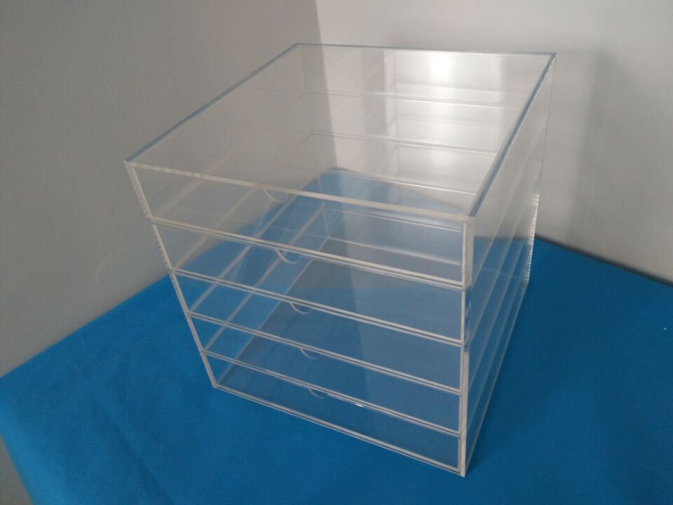 Clear Acrylic Cosmetic Makeup Organizer Countertop with Drawer