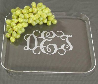 Customize Serve Use Clear Acrylic Serve Tray