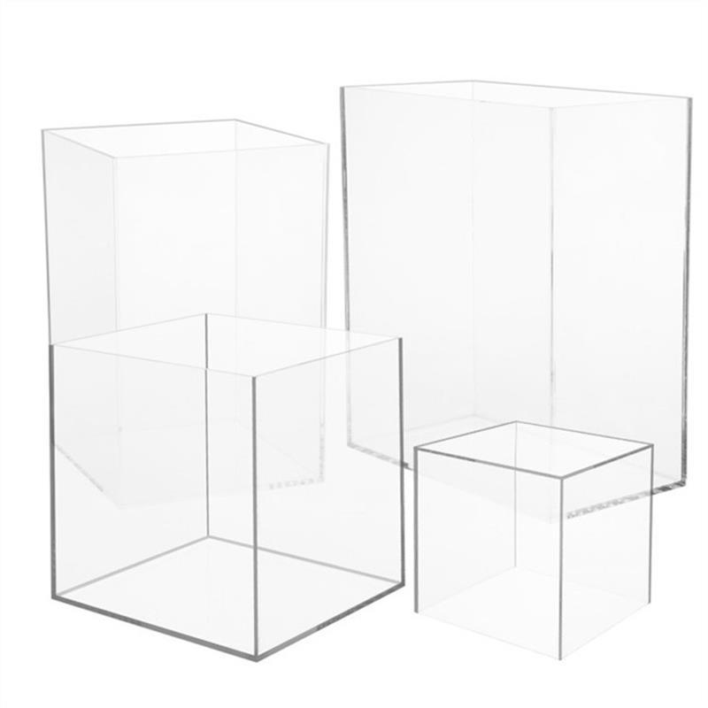 Custom Made Large High Transparency Versatile Design Display Case 5 Sided Acrylic Box