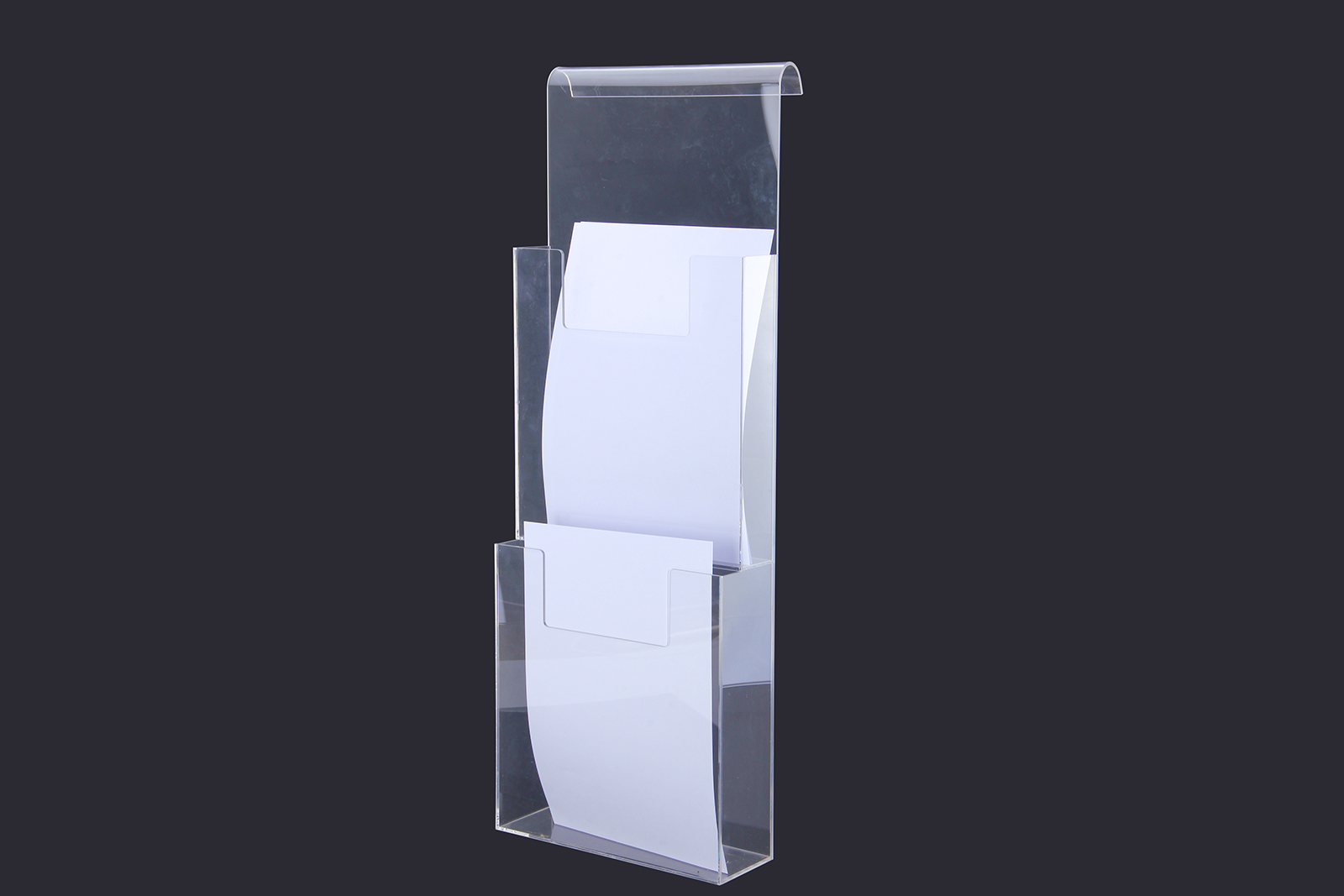 Acrylic transparent information rack