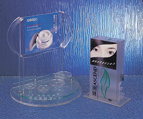 Plastic Acrylic Pop Display Holders Retail Products Cosmetic Countertop Stand Cases