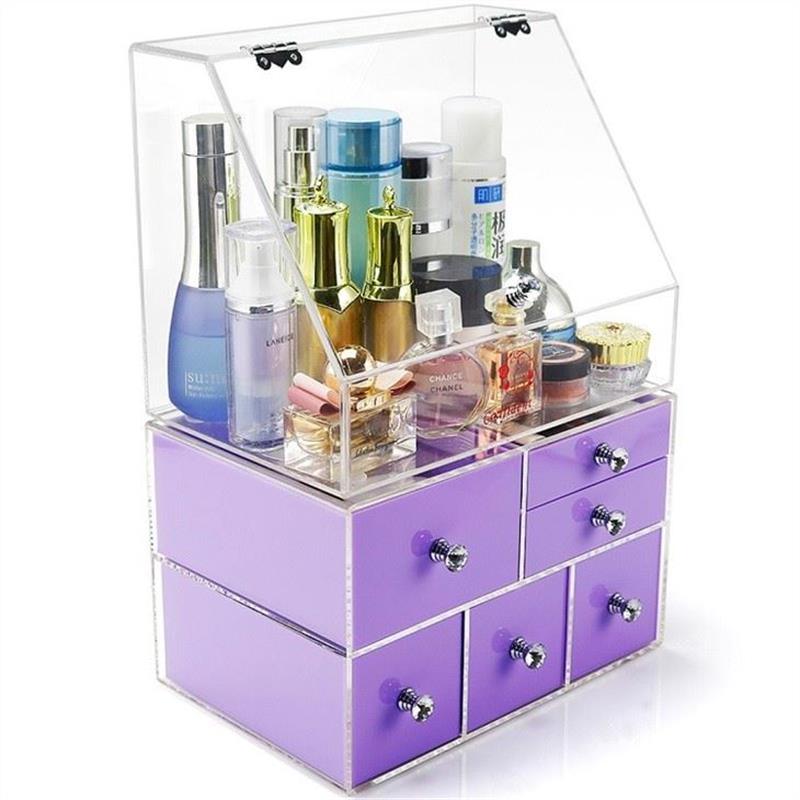 Factory Direct Plastics Storage Boxes Acrylic Makeup Organizers Cosmetic Storage Clear Makeup Storage Organizer