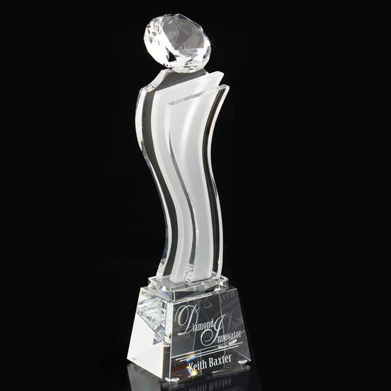 Customize Clear Laser Engraved Acrylic Trophy Event Award for Event