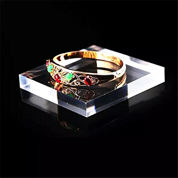 Clear Acrylic Jewelry Display Block for Ring Necklace Bracelet Watch