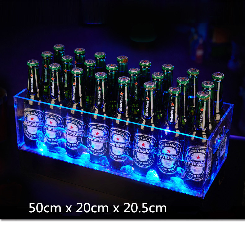 Custom Wine Beer Ice Bucket with LED Light