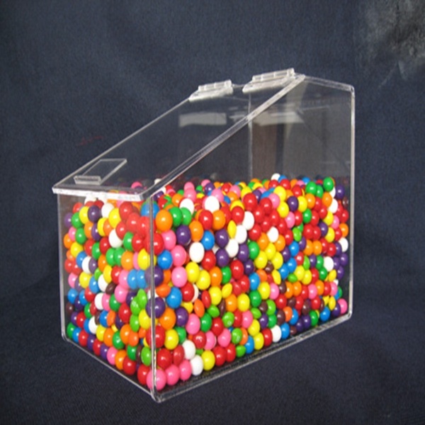 Custom Acrylic Candy Sweet Cookies Snack Bread Store Case Box