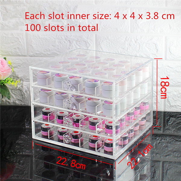 4/5 Drawer Acrylic Watch Bracelet Cosmetics Organizer Pop Store Jewelry Display