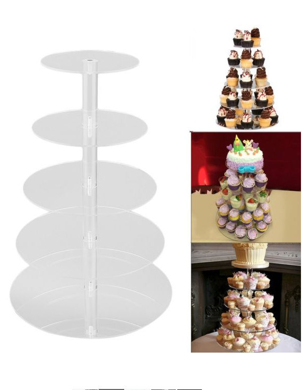 Countertop Free Standing Acrylic Wedding Cake Stand