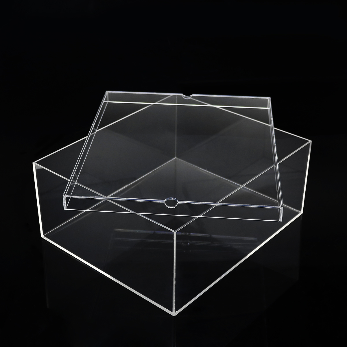 Clear Plexiglass Shoes Boxes Showcase Customized Transparent Acrylic Display Box