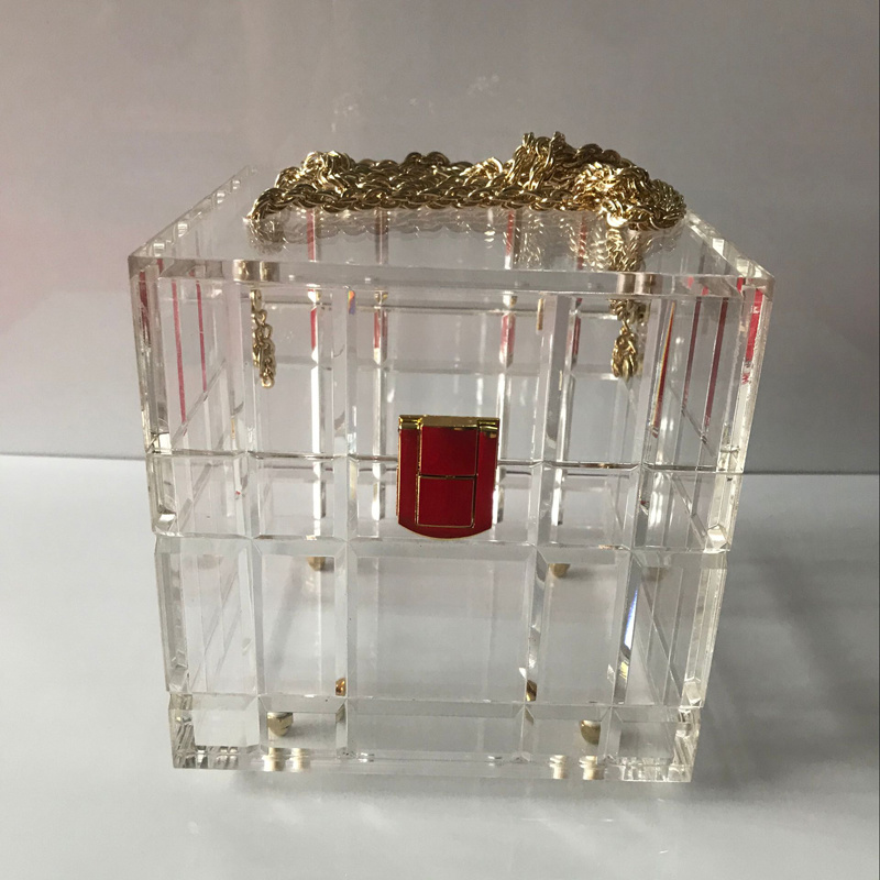 Luxury Women&prime;s Transparent Acrylic Hand Bag