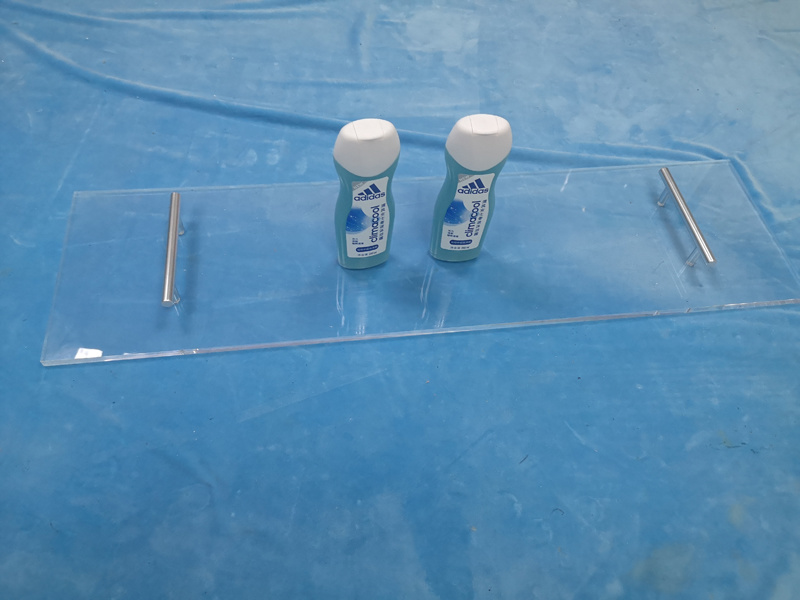 Clear Acrylic Bathtub Rack with Handle