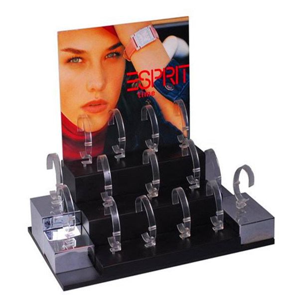 Manufacturer Luxury Countertop Acrylic Watch Bracelet Display Stand