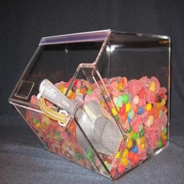 Custom Acrylic Candy Sweet Cookies Snack Bread Store Case Box