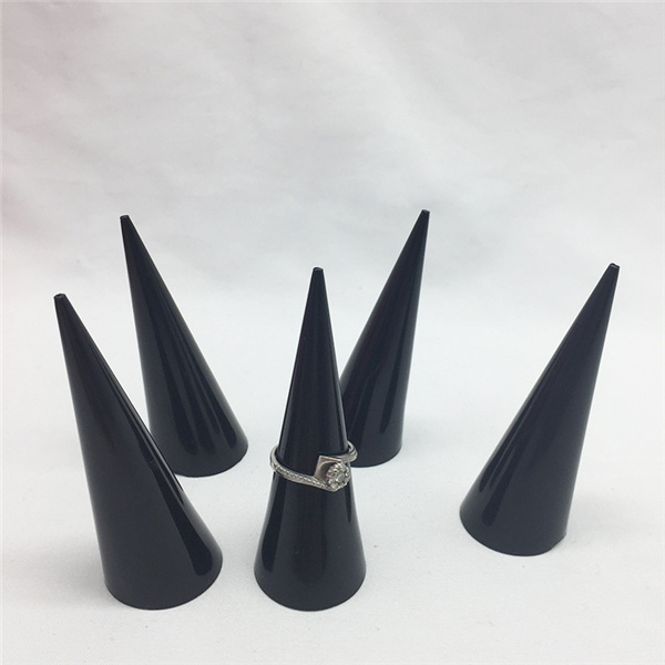 Cone Shape Acrylic Jewelry Ring Display Holder