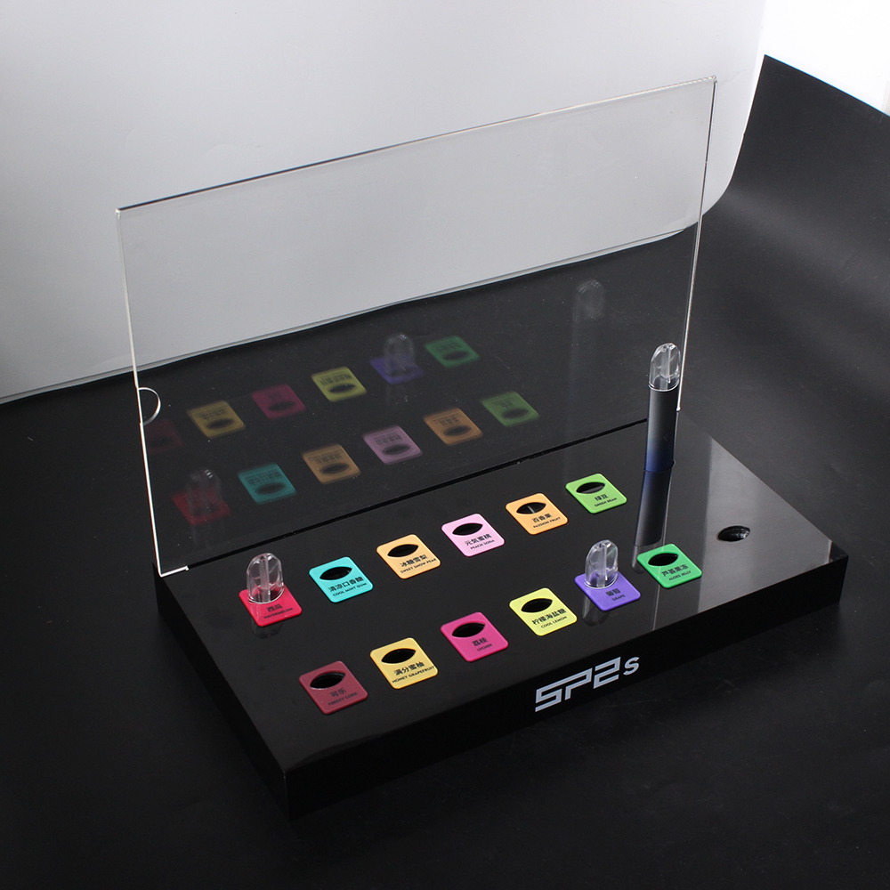 acrylic e-liquid display