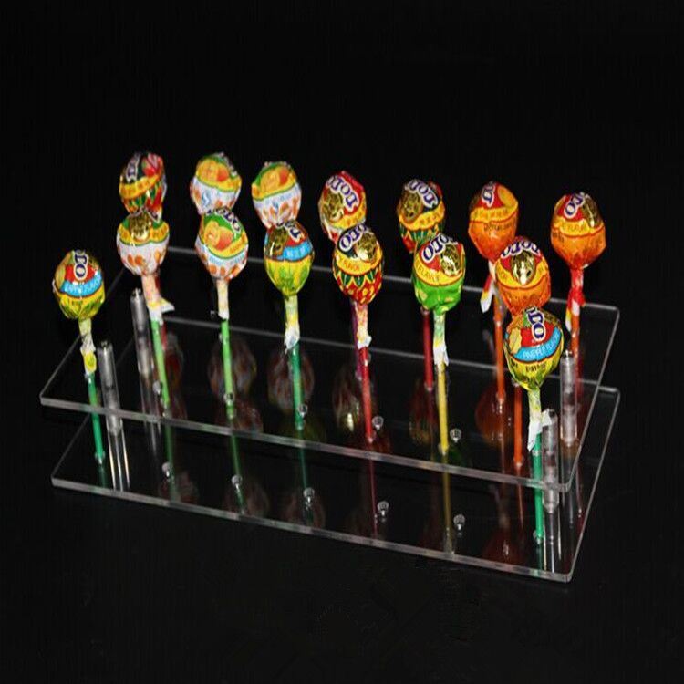 21 Hole Clear Acrylic Cake Pop Lollipop Display