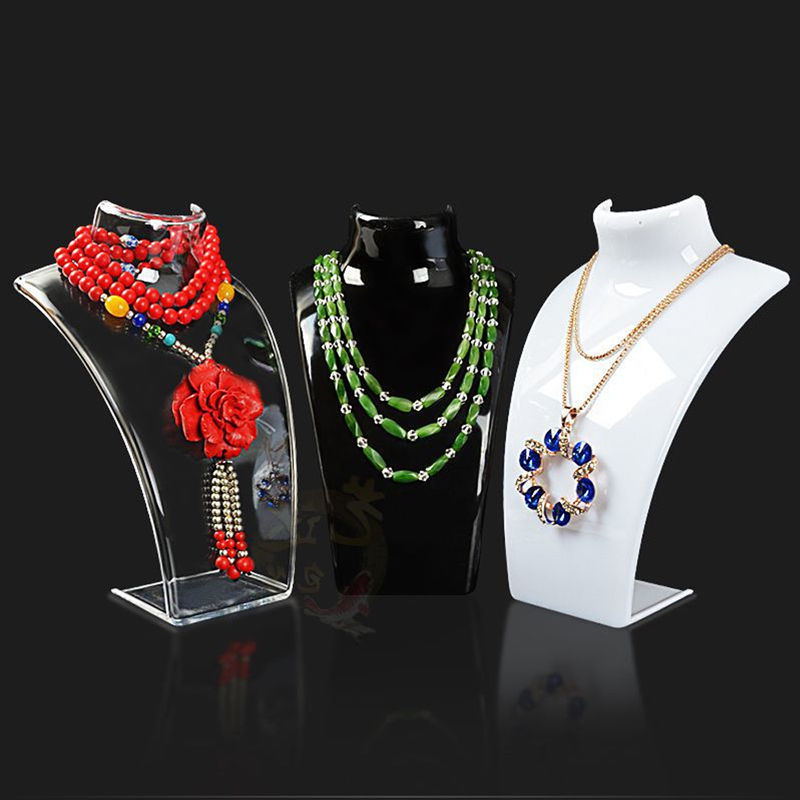 Acrylic Mannequin Necklace Jewelry Pendant Display Stand