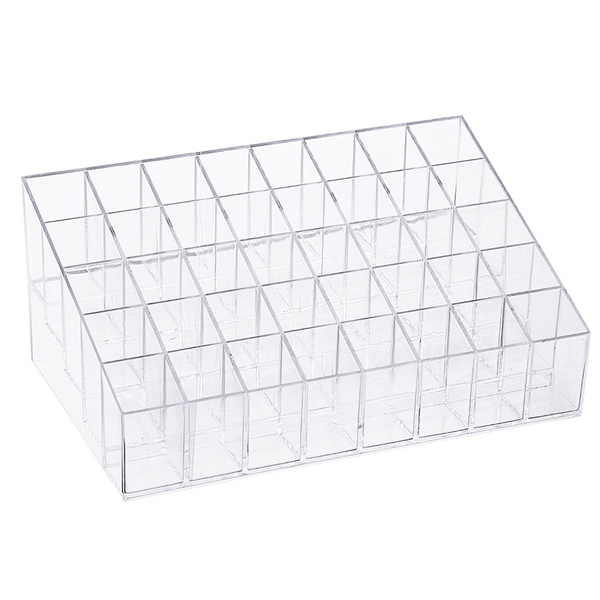 Lipstick Holder, 40 Spaces Clear Acrylic Lipstick Organizer, Cosmetic Makeup Organizer for Lipgloss, Brushes, Bottles, and More