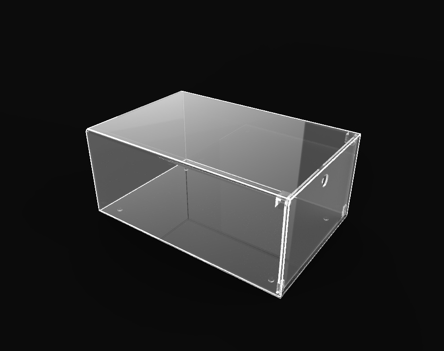 Customize Atd-125 Laser Engraved Acrylic Clear Shoe Box