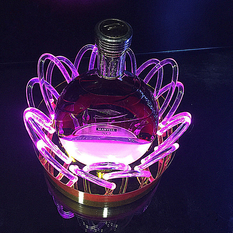 LED Illuminated Acrylic Liquor Display Stand