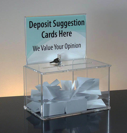 Customize Clear Acrylic Donation Box