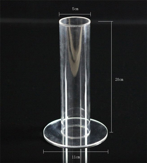 Acrylic Tube Jewelry Bracelet Display Stand Vertical Tower Bangle T-Bar Display