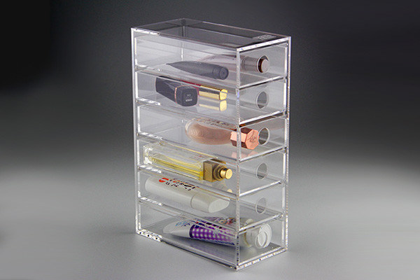 Acrylic Drawer Cabinet Showcase to Hold Vanity, Makeup, Beauty