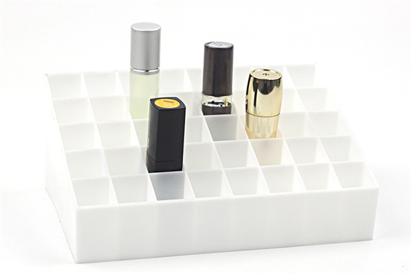 Lipstick Holder, 40 Spaces Clear Acrylic Lipstick Organizer, Cosmetic Makeup Organizer for Lipgloss, Brushes, Bottles, and More