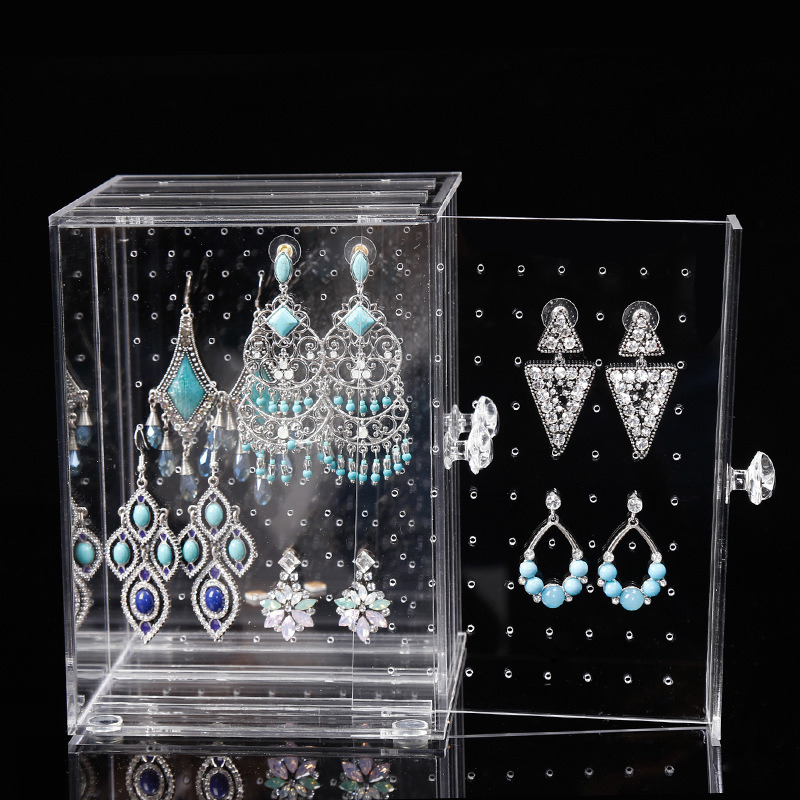 New Acrylic Earring Display Stand Organiser, Earring Studs Storage Box