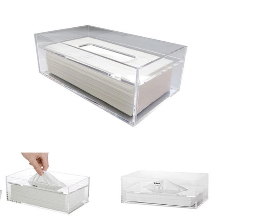 Clear Acrylic Plastic Tissue Box