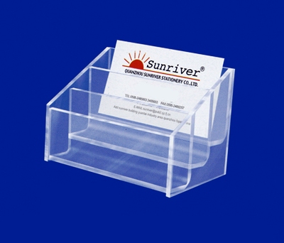 Acrylic display stand card holder