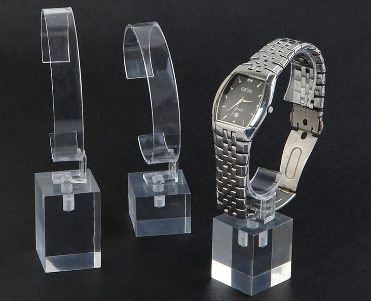 New Clear Acrylic Watch Display Stands Watch Riser Exhibition Stand