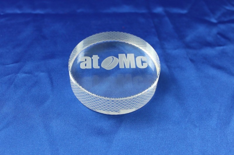 Customize Laser Engraved Round Souvenir Gift Clear Acrylic Trophy at-160