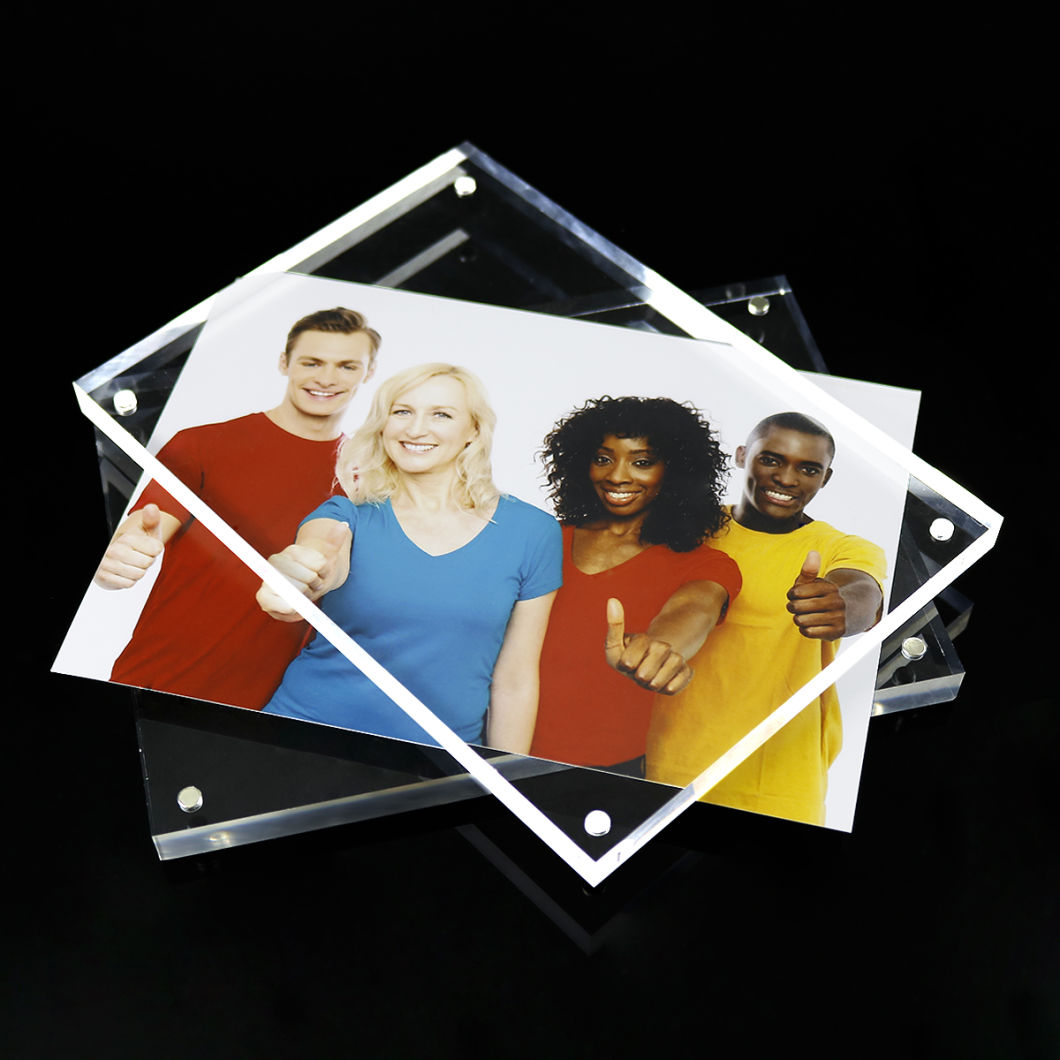 Perspex 3+3mm 5+5mm Simple Style Clear Acrylic Picture Frames