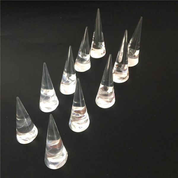 Cone Shape Acrylic Jewelry Ring Display Holder