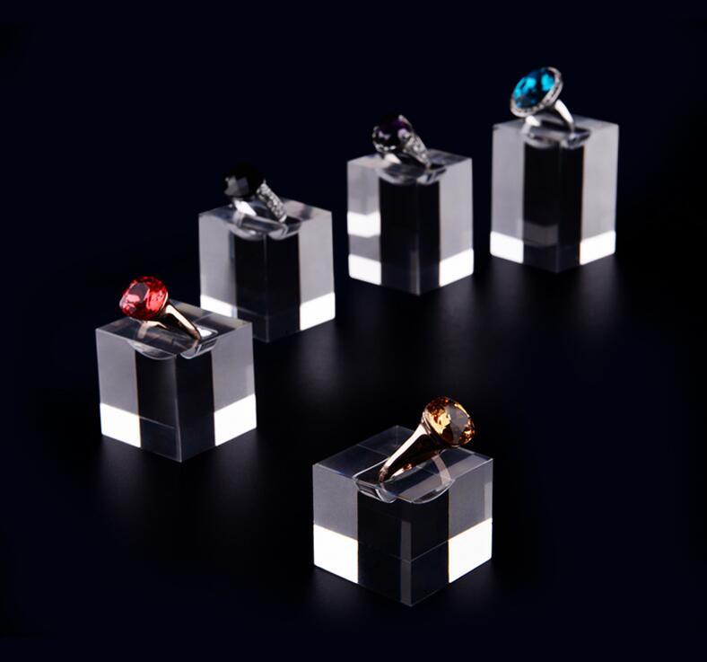 Crystal Block Ring Display Stand