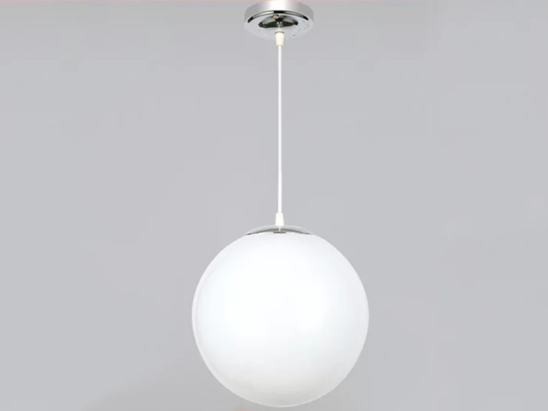 Hanging acrylic pc ball lamp manufacturer display