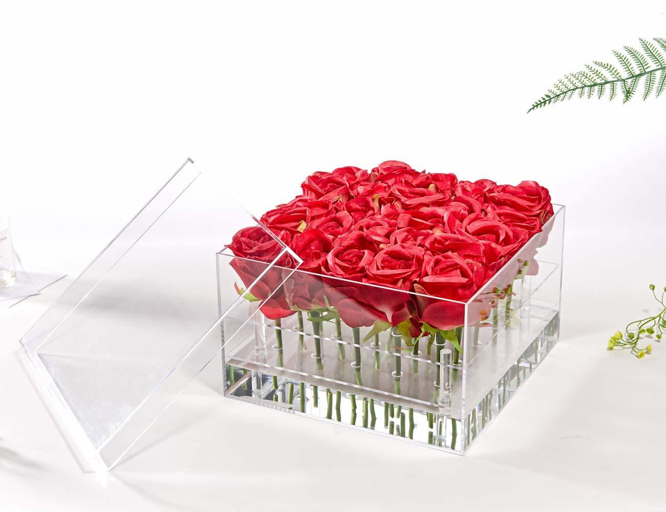 Customized Style Small Flower Acrylic Box